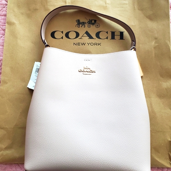 Coach Blush Leather Town Bucket Bag - Picture 1 of 7